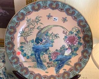 #122	Asian Plate w/Stand 18round x 23"T	 $75.00 
