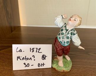 #128	Circa 1872 "possibly Minton" Boy	 $20.00 
