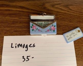 #129	Limoges Purse w/letter to mom Trinket Box	 $35.00 
