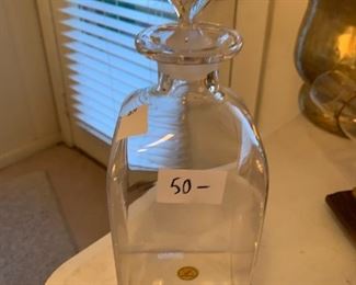 #161	Sherry Decanter w/etched Stopper - Royal Leerdom	 $50.00 
