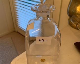 #161	Sherry Decanter w/etched Stopper - Royal Leerdom	 $50.00 
