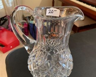 #171	Crystal pitcher 	 $20.00 
