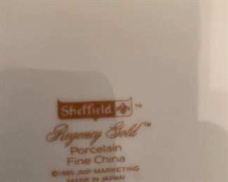 #178	Set of 4 Lenox Solitaire - Sheffield Elegant Gold Dinner Plates 10"	 $24.00 
