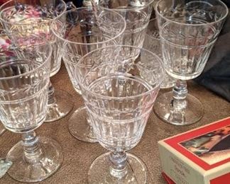 Vintage Crystal wine glasses $35