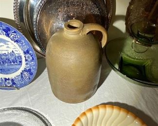 Antique pottery jug