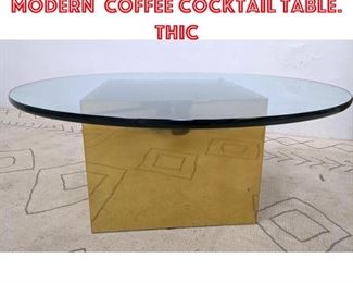 Lot 2004 HABITAT Mid Century Modern Coffee Cocktail Table. Thic