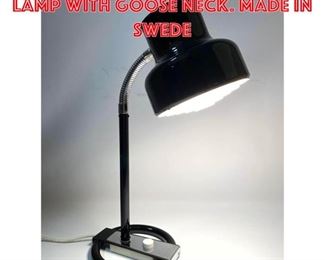 Lot 2022 Swedish Modern Desk Lamp with Goose Neck. Made in Swede