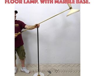 Lot 2027 Italian Counterbalance Floor Lamp. with marble base.