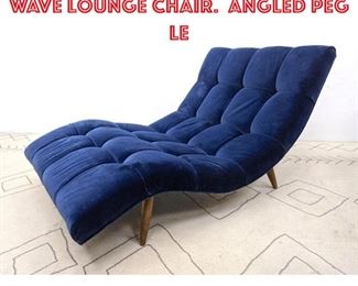 Lot 2030 Adrian Pearsall Style Wave Lounge Chair. Angled Peg Le