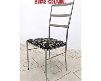 Lot 2045 Gio Ponti Style Chrome Side Chair.