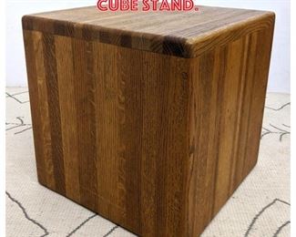 Lot 2047 Modernist Oak Cube Stand.