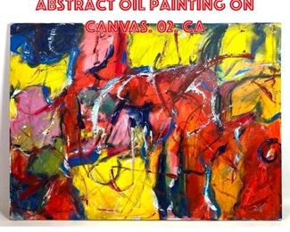 Lot 2076 MARLENE BREMER Abstract Oil Painting on Canvas. 02. CA