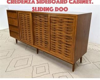 Lot 2087 THE BUCHNER Co. Credenza Sideboard Cabinet. Sliding doo