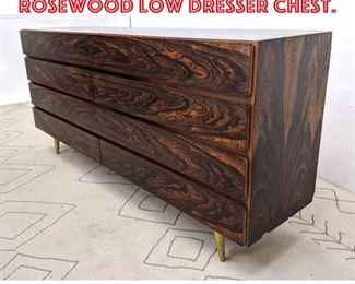 Lot 2088 Danish Modern Rosewood Low Dresser Chest.
