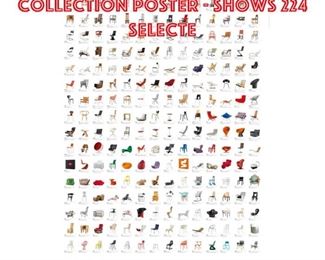 Lot 2097 Vitra The Chair Collection Poster shows 224 selecte