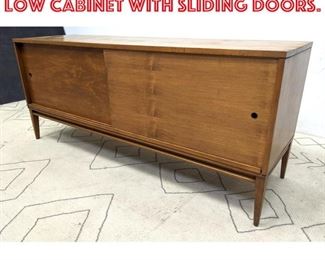 Lot 2122 Paul McCobb Attributed Low Cabinet with Sliding Doors.