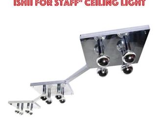 Lot 2124 Monumental Motoko Ishii for Staff ceiling light