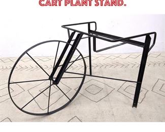 Lot 2143 Decorative Iron Flower Cart Plant Stand.
