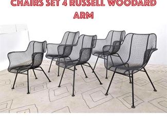 Lot 2149 Set 5 RUSSELL WOODARD Chairs Set 4 RUSSELL WOODARD Arm