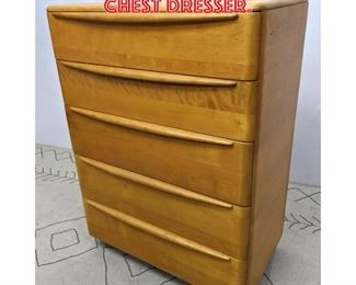 Lot 2165 Heywood Wakefield Tall Chest Dresser.