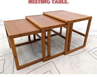 Lot 2175 Danish Modern Teak Nesting Table.
