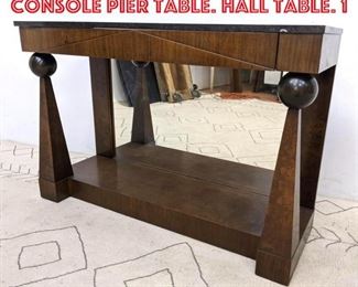 Lot 2226 ROM WEBER Marble Top Console Pier Table. Hall Table. 1
