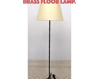 Lot 2228 Jacques Adnet Style Brass Floor Lamp.