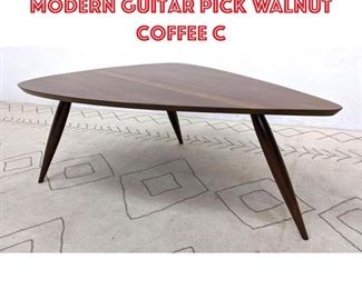 Lot 2238 PHILLIP POWELL Style Modern Guitar Pick Walnut Coffee C