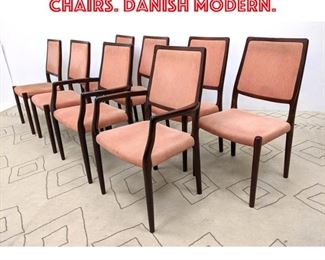 Lot 2241 8pcs J.L. MOLLER Dining Chairs. Danish Modern.