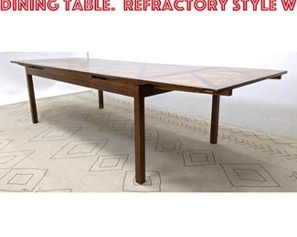 Lot 2242 TOMMI PARZINGER Style Dining Table. Refractory Style w