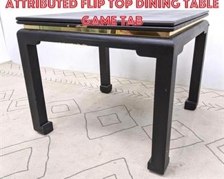 Lot 2253 Karl Springer Attributed Flip Top Dining Table Game Tab