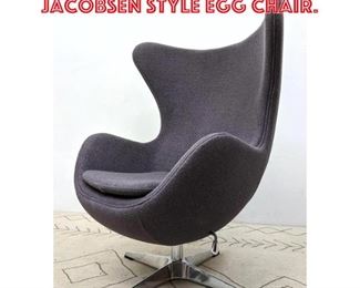Lot 2257 Contemporary Arne Jacobsen Style Egg Chair.