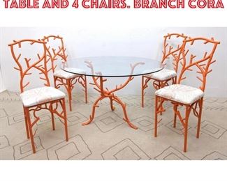 Lot 2262 Decorator Dinette Set. Table and 4 Chairs. Branch Cora