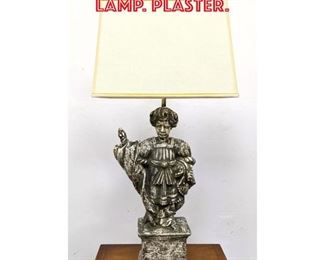 Lot 2276 Classical Figural Table Lamp. Plaster.