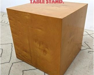 Lot 2277 DUNBAR Burl Wood Cube Table Stand.
