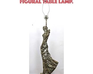 Lot 2289 Abstract Expressionist Figural Table Lamp.