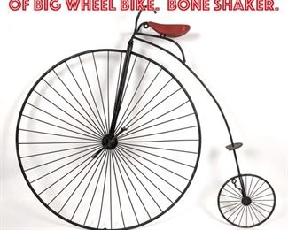 Lot 2299 C. JERE Wall Sculpture of Big Wheel Bike. Bone Shaker.