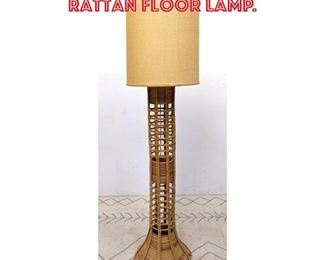 Lot 2301 Miami Modern Bamboo Rattan Floor Lamp.