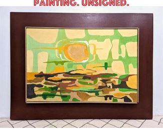 Lot 2316 Modernist abstract Painting. Unsigned.