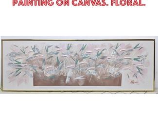 Lot 2317 LEE REYNOLDS Oil Painting on Canvas. Floral.
