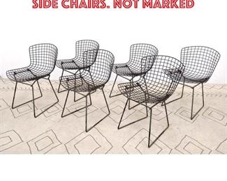 Lot 2334 Set 6 HARRY BERTOIA Grid Side Chairs. Not marked