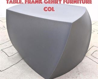 Lot 2351 HELLER Left Twist Cube Table. Frank Gehry Furniture Col