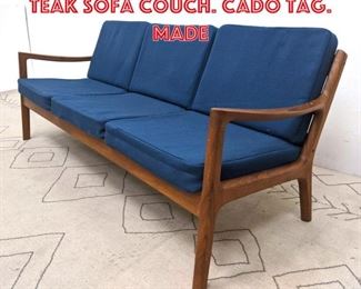 Lot 2364 France and Sons Danish Teak Sofa Couch. CADO Tag. Made