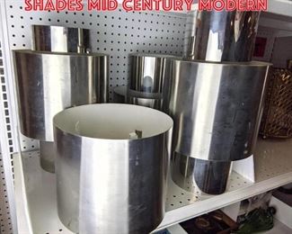 Lot 2461 Chrome cylinders shades Mid Century Modern