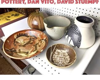 Lot 2473 Art Pottery lot, Lapid Pottery, Dan Vito, David Stuempf