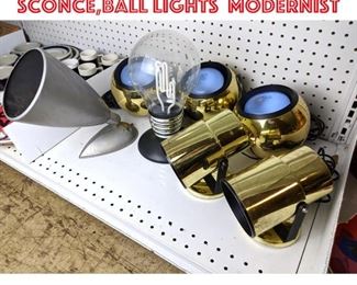 Lot 2481 Lot 8 pcs lighting, wall sconce,ball lights Modernist