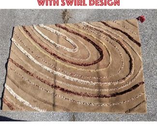 Lot 2503 6 8x4 5 Brown Carpet with swirl design