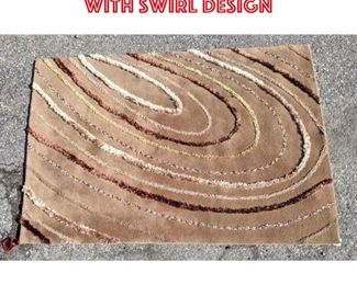 Lot 2505 6 8x4 5 Brown Carpet with swirl design