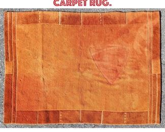 Lot 2512 5 6x7 9 Modernist Orange Carpet Rug.