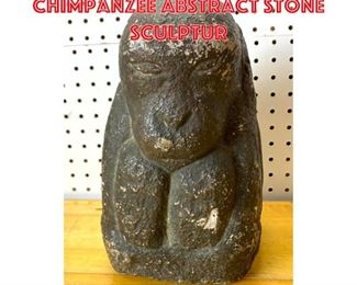 Lot 2518 Carved John Flanagan Chimpanzee Abstract Stone Sculptur